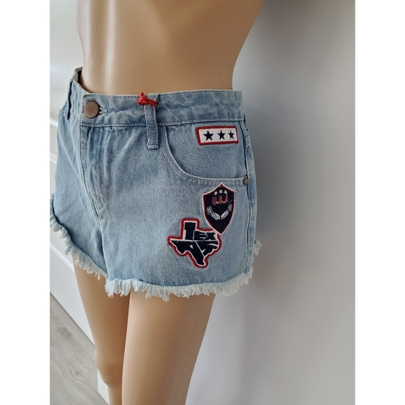 Nineteen The Frayed Mid Rise Patchwork U.S 6 - Picture 4 of 10